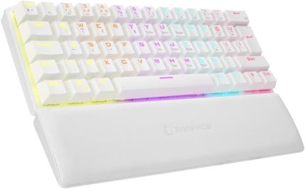ALLY K11 Beyaz Rainbow Q Bilek Destekli Red Switch Gaming Oyuncu Klavye