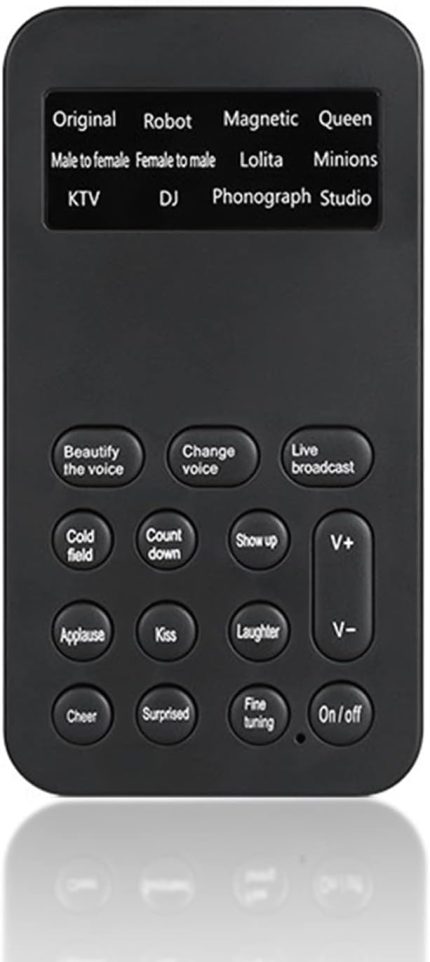 Canlı Ses Kartı, Taşınabilir Ses Değiştirici Cihaz, Mini Çoklu Ses Efektli Telefon Ses Modülatörü, Erkekten Dişiye Ses Küçültücü, Telefon PC için