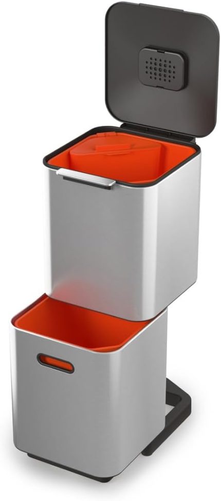 Joseph Totem Çöp Kovası, Paslanmaz Çelik, 40 Litre