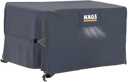Bahçe Mobilyası Örtüsü, 200-200-90cm, Ağır Hizmet Oxford Kumaş, Su Geçirmez, Dış Mekan Veranda Masa Örtüsü, Havalandırmalı Masa ve Sandalye Koruma Kılıfı - Gri