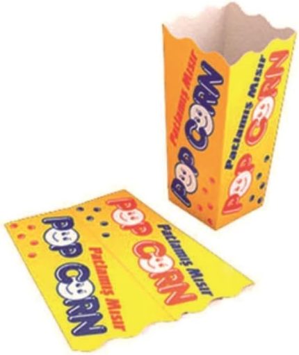 Küçük Karton Pop Corn/Mısır Kutusu 100 Adet