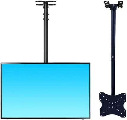 Monitör Standı TV Askı Aparatı 14-42 inç Teleskopik Metal Duvar Montaj Hareketli Döner Ekran Tutucu