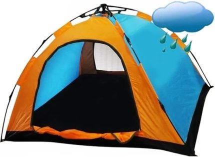 Kişilik Tam Otomatik Kamp Çadırı Kolay Kurulum Sineklikli 300X300X170cm