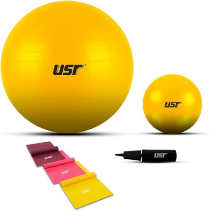 20+55 cm Pilates Topu + Pompası + 3 Lastik