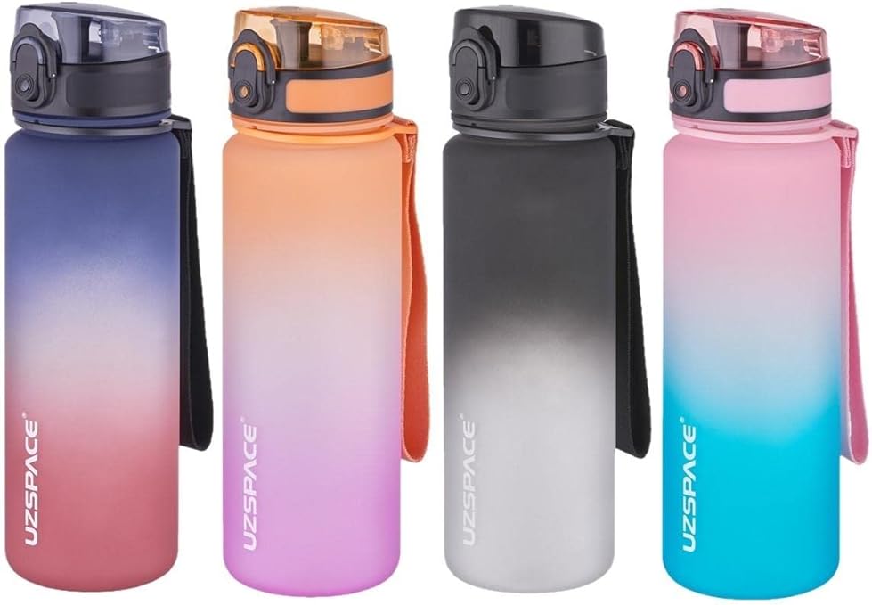 FiftyFifty 500ml Çift Renk Softtouch FF Collection Tritan Su Matarası Siyah-Beyaz - Görsel 5