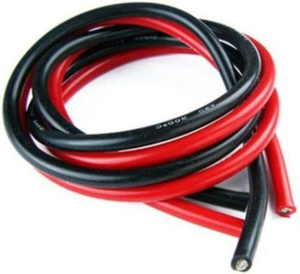 AWG 1 Metre Siyah ve Kırmızı Silikon Kablo