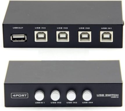 Yazıcı Printer Switch Çoklayıcı Çoğaltıcı 4 Port