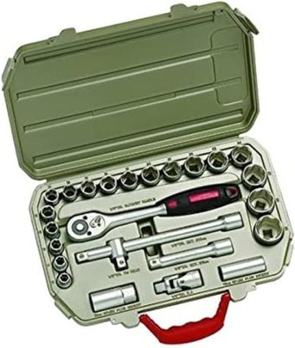 Crescent Ctk25Eu Profesyonel Lokma Anahtar Takımı, 1/2", 25 Parça, Metrik