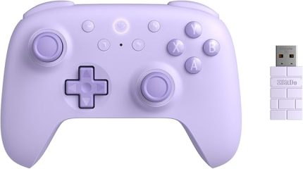 Ultimate 2C Wireless Controller for Windows PC and Android, with 1000 Hz Polling Rate, Hall Effect Joysticks and Triggers, and Remappable L4/R4 Bumpers (Purple)