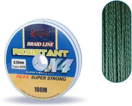 Resistant PE 4 Kat İp Misina 100mt Yeşil 0.20 mm