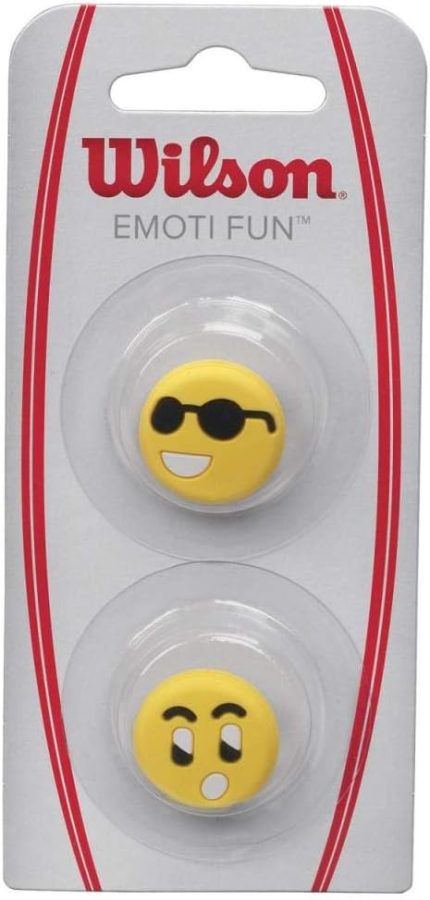Emoti-Fun Sun Glasses/Surprised Antivibrador tenis, Unisex-Yetişkin, sarı (Sarı), tek beden