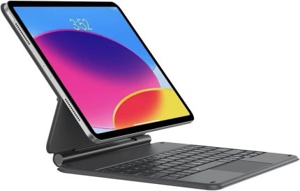 Ipad Pro 12.9" 2021.2022 5. 6. Nesil ile Uyumlu M1,M2 Magic Keyboard Touchpad Işıklı Klavyeli Kılıf