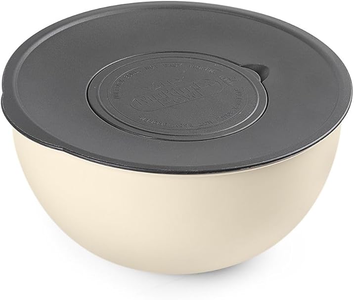 Rendeli Karıştırma Ve Saklama Kabı Büyük Boy Vakum Kapaklı Vichys Beyaz - Görsel 4