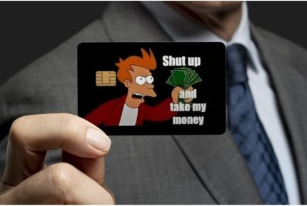 Shut Up And Take My Money Kredi Kartı Kaplama & Sticker