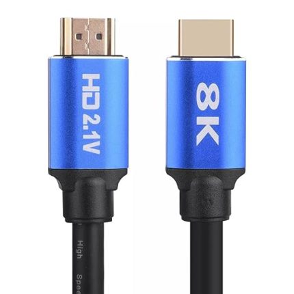 9550 2 Metre 8K Ultra HD 2.1V 48Gbps Altın Kaplama Hdmi Kablo UHD 8K Ultra HD Görüntü ve Ses Kalitesi ile Evinizi Sinema Salonuna Çevirebilirsiniz. (2 Metre)