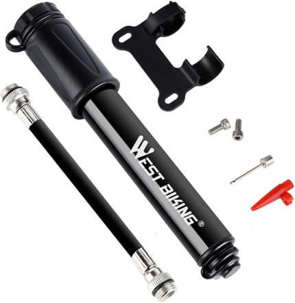 Bisiklet Pompası 100 PSI Taşınabilir Alaşımlı Mini Bisiklet Lastik Pompası Evrensel Presta ve Schrader Vana Yol Bisikleti Topu Pompası için