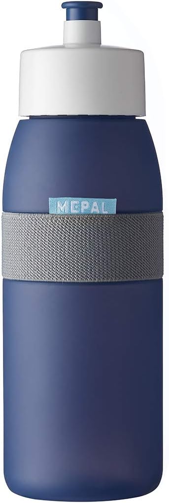 Ellipse Nordic Denim Sports su şişesi – 500 ml kapasite – Spor ve eğlence için pratik su şişesi – yumuşak çekmeli ağız parçası – bulaşık makinesinde yıkanabilir