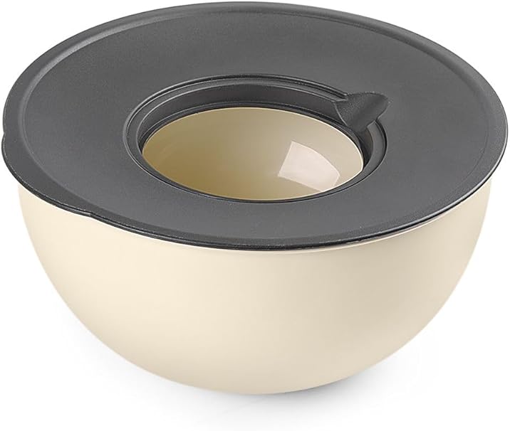 Rendeli Karıştırma Ve Saklama Kabı Büyük Boy Vakum Kapaklı Vichys Beyaz - Görsel 5