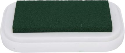Renkli Ink Pad Ink Pad Stamp Geri Yükleme Tarzı Sünger Ink Pad Scrapbooking Ink Pad Damgalama Aracı (Orman Yeşili)