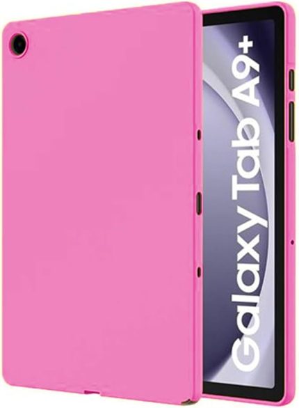 Galaxy Tab A9 Plus SM-X210 Tablet ile Uyumlu Silikon Kılıf - FC155 (Pembe)