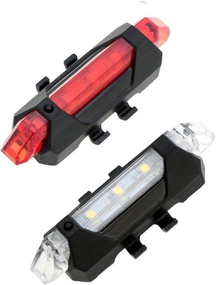 Işığı LED Stop Arka İkaz Işık Lamba USB Şarjlı 4 Mod