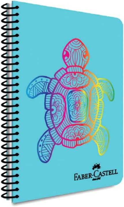 Desenli Spiralli Defter, A4, 100 Yaprak, 70g Kağıt, Kareli, Dayanıklı Kapak, Kolay Açılan Spiral Cilt, Asorti Renkler