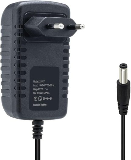 Volt - 1 Amper 5.5 * 2.5 Uçlu Şarjlı Matkap Şarjlı El Aletleri Priz Tipi Lithium Ion Battery Şarj Adaptörü
