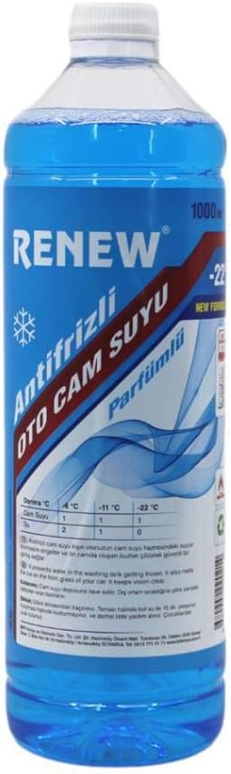 Parfümlü Antifrizli Oto Cam Suyu -22 Derece 1 Lt Konsantre