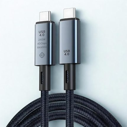 1Mt USB 4.0 240W Type-C Şarj Kablosu 40Gbps Veri Aktarım Type-C 8K 60HZ Görüntü Aktarım Kablosu