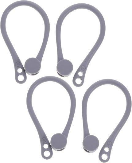Ergonomik Kulaklık Kulak Kancası Tpu Silikon Malzeme - Kullanım Için Rahat Kayıp Gri Rastgele Stila