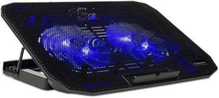 M40 Gaming Laptop Soğutucu Notebook Standı, Mavi Led,14-15.6-17 inch uyumlu, 2 Fan, 2 Usb