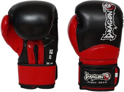 Carbon 5 Boks ve Kick boks Eldiveni Kırmızı (10 Oz)