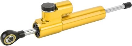 Evrensel Direksiyon Şok Emicisi, Motosiklet Şok Emicisi, Motosikletler Için Ayarlanabilir Aşınmaya dayanıklı sürüş Konforuna dayanıklı (GOLD)