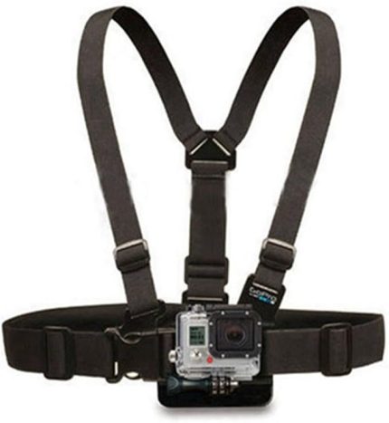 GoPro Mount ayarlanabilir elastik göğüs kemeri GoPro Hero 4 için kemer Mount kayış 3 GO Pro SJ4000 SJ5000 Plus SJ7000 Xiaomi Yi SJ5000 X Eken H9