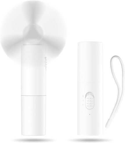 Taşınabilir Fan Taşınabilir Mini Fan Küçük Fanlar USB Şarj Edilebilir Pil Seyahat Ofis Ev için Katlanabilir Taşınabilir Fanlar Açık Hava Hediyeleri-Beyaz