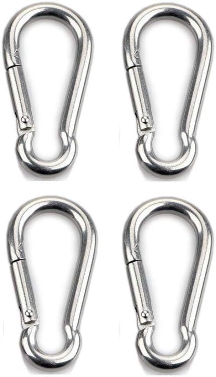 Karabina kanca 304 paslanmaz çelik güneş tentesi aksesuarı paslanmaz çelik karabina güneş koruması sabitleme yelken güneş tentesi hamak boks torbası kamp balıkçılık