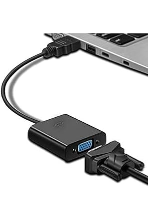 Hdmi To Vga Çevirici Tablet Projeksiyon Laptop İle Uyumlu Hdmi'dan Vga'ya Dönüştürücü Monitör Kablosu - Görsel 3