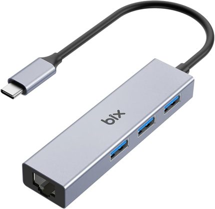 BXC06HB Type-C'den 3 Bağlantı Noktalı Gigabit Ethernet USB 3.2 Hub