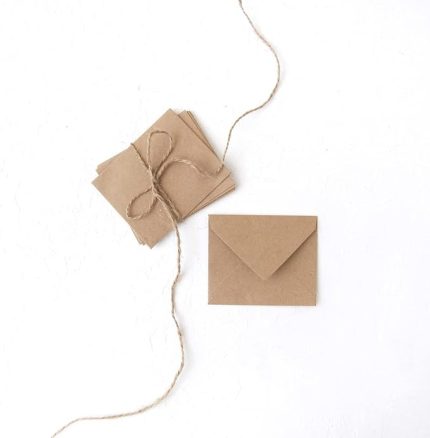 Minik zarf 50 adet (Kraft)