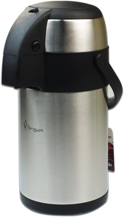 4 Lt Pompalı Kapaklı Çift Katlı Çelik Termos 1240A