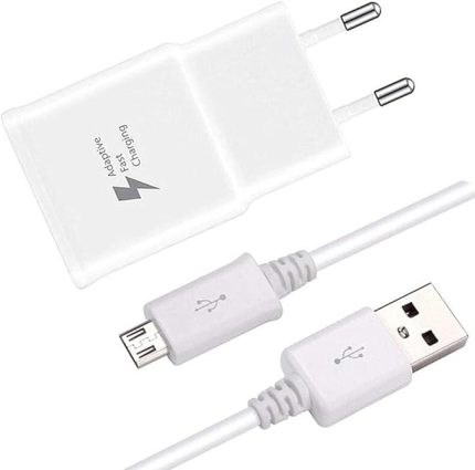 ‎EP-TA20EWEUGTR Şarj Aleti, USB Type A (15W), Hızlı Şarj Teknolojisi, Beyaz - Micro USB Kablo Dahil