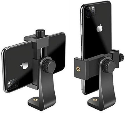 Telefon Tripod Tutucu Başlık Tüm Tripodlara Uyumlu Vida Girişli Sıkı Kavrayan Telefon Tutamacı P231 (P231 telefon tutucu)