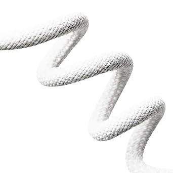 BL74 Örgülü 3A .2M Data ve Şarj Kablosu, Bükülmeye Dayanıklı, Hızlı Şarj, USB Lightning, Beyaz - Görsel 4