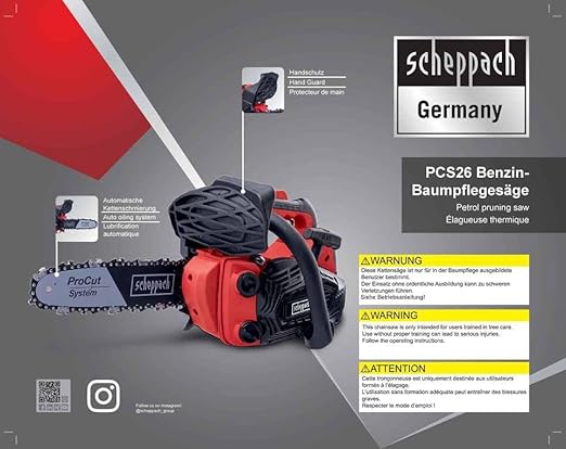 PCS26 Benzinli Ağaç Kesme Makinesi 700 W 2 Zamanlı - Görsel 4