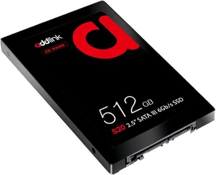 512GB 500-450 MB/s 2.5” SATA III 6Gb/s SSD AD512GBS20S3S