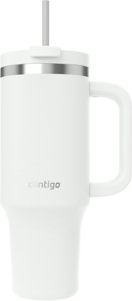 Üniseks Yetişkin Streeterville Tumbler Pipetli Yalıtımlı Su Şişesi, 1.2L, Beyaz