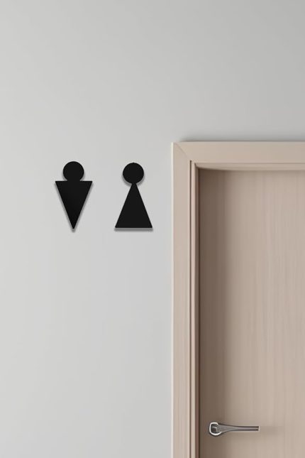 Tabelası, Tuvalet Levhası, Kadın Erkek Tabela OS5