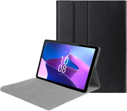 Lenovo Tab M10 Plus TB125FU 10.61 inch (3.Nesil) ile Uyumlu Sleeve Serisi Mıknatıs Kapak Standlı Kılıf - Siyah AL3319