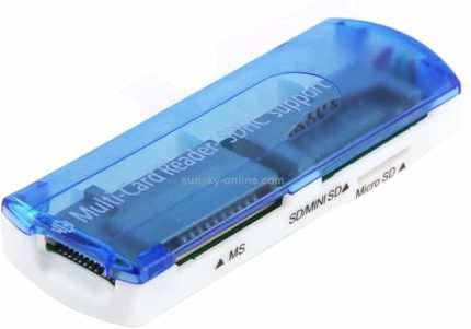 HİGH-TECH USB 2,0/1.1 SD/T Flash Kart Okuyucu, USB 2.0 Yüksek Hızlı 4 Yuvalı OTG Hafıza Kartı Adaptörü TF/Micro SD/SD/SDXC/Micro SDXC/Micro SDHC Hafıza Kartları için, MacBook Pro/Air ile Uyumlu