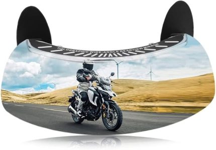 Motosiklet Kör Nokta Aynası Ön Cam Dikiz Aynası 180 Derece Geniş Açılı | Ayarlanabilir Dikiz Güvenlik Aynalası 17cm x 6cm | GR-78